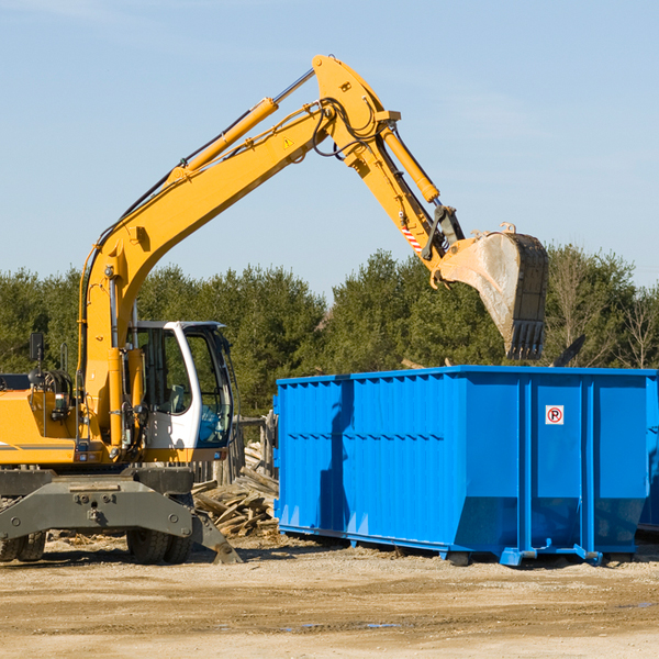 are there any restrictions on where a residential dumpster can be placed in Tuolumne